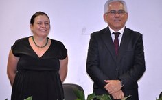 Rachel Rocha e Eurico Lôbo felizes com o sucesso de mais um projeto bem sucedido da gestão