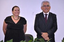 Rachel Rocha e Eurico Lôbo felizes com o sucesso de mais um projeto bem sucedido da gestão