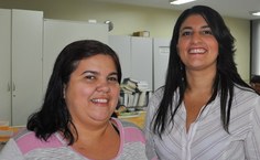 Lucia Lima e Shirlen Bezerra são bibliotecárias e comemoram a agilidade do novo sistema