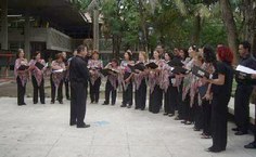 Apresentação do Corufal no pátio da Reitoria