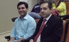 Prefeito de São José da Lage, Bruno Valença, e o coordenador-adjunto da CiedUfal, Fernando Pimentel