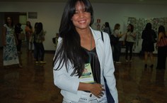 A mestranda Tathyana Barros participou do evento como ouvinte