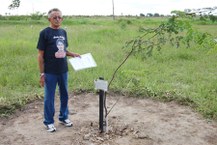 Sebastião Pereira em visita de roti na ao Bosque em Defesa Pela Vida, referência de sua luta por justiça