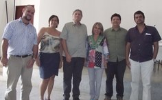 Eduardo Lyra e professores do Campus Arapiraca; à diretoa o diretor-geral Márcio Aurélio