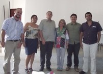 Eduardo Lyra e professores do Campus Arapiraca; à diretoa o diretor-geral Márcio Aurélio