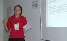 Mirian Oliveira apresentou trabalho desenvolvido em Pibic