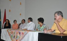 Vice-Diretor do Cedu, Cezar Nonato Bezerra Candeias, saudando os educadores presentes na aula inaugural