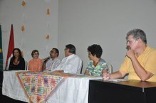 Vice-Diretor do Cedu, Cezar Nonato Bezerra Candeias, saudando os educadores presentes na aula inaugural