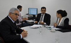 Reitor Eurico Lôbo e o procurador Rodrigo Alencar