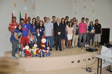 Reitor Eurico Lobo, Pró-reitor Pedro Nelson e Professora Leonea Santiago prestigiam equipe medalhista do Juas