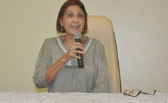 Professora do Cedu, Marinaide Freitas, discursa sobre educação de jovens e adultos no PBA