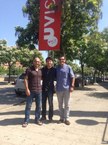 Professores Marià Pasarello,  Mac-Dawison e Pere Morera em reunião na Universidade Vic Barcelona