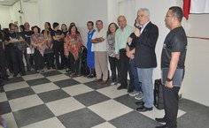 Grande confraternização na inauguração da sala do Corufal