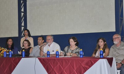 Mesa de abertura foi composta por colegas que relembraram fatos da história de Verter na Ufal