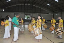 Grupo Afrocaetés animou a festa de abertura do evento