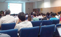 Apresentação de trabalhos de estudantes nas salas temáticas