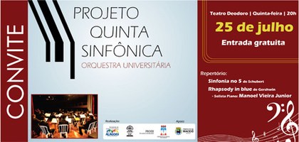 Orquestra se apresenta em mais uma Quinta Sinfônica