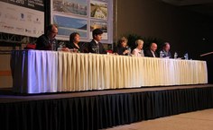 Mesa de abertura do congresso