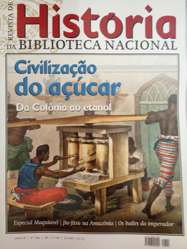 Capa da edição de Julho da Revista História da Biblioteca Nacional