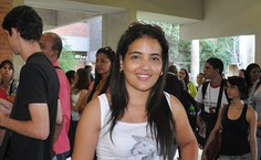 Andressa está iniciando o curso de Pedagogia na Uneal e elogiou a programação da Semana