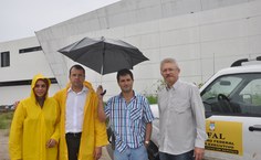 Mônica Albuquerque, Valmir Pedrosa, Luciano Barbosa e Flávio Barbosa acompanharam os trabalhos da equipe técnica