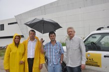 Mônica Albuquerque, Valmir Pedrosa, Luciano Barbosa e Flávio Barbosa acompanharam os trabalhos da equipe técnica