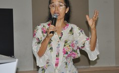 Professora Sandra Lira foi uma da palestrantes no evento