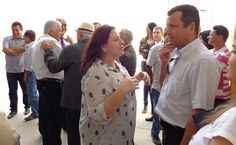 Vice-reitora Rachel Rocha e o pró-reitor de Gestão Institucional, Valmir Pedrosa