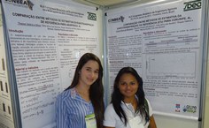 Alunas Thayse Valéria e Sirleide Menezes do Grupo Irriga no Conbea 2013