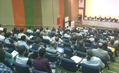 Auditório da casa da Indústria ficou lotado para a abertura do encontro