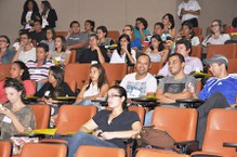 Estudantes acompanharam as palestras