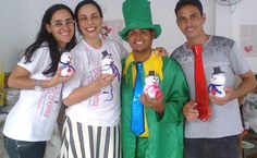 Antes de realizar as atividades, os contadores de histórias passaram por capacitação