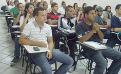 Alunos prestigiaram a cerimônia de boas-vindas