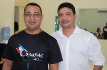 A parceria de Gustavo Lima, regente do Corufal, com Nilton Souza, maestro da orquestra, em prol da arte e cultura de Alagoas.