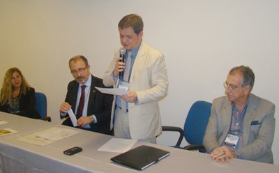 João Carlos Canossa, em seu discurso de posse