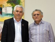 Reitor Eurico Lôbo e Antônio Fausto Neto, presidente do Ciseco