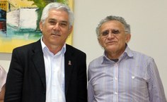 Reitor Eurico Lôbo e Antônio Fausto Neto, presidente do Ciseco