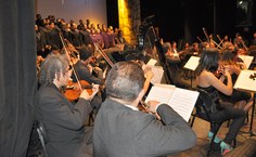 Músicos da orquestra, parceiros do Corufal