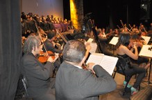 Músicos da orquestra, parceiros do Corufal