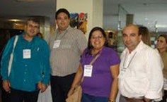 Pró-reitor Amauri Barros,o professor Luis Paulo Mercado e equipe