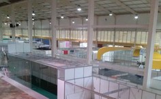 Início da arrumação dos estandes da Bienal