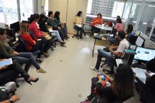 Reunião na Ascom para definbir as diretrizes de trabalho