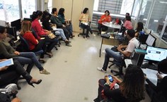 Reunião na Ascom para definbir as diretrizes de trabalho