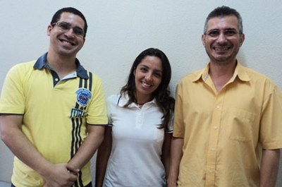 Ítalo de Oliveira, Socorro Pereira e Marcelo Lyra, integrantes do Comitê Organizador local | nothing