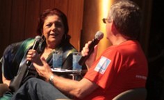 Leda Nagle conversa com seu público