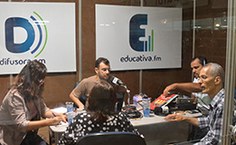 Entrevista no estúdio do IZP na Bienal