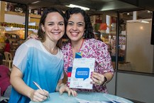 Mauricélia Ramos e Rose Ferreira, servidoras do gabinete da Vice-Reitoria e da Ascom Ufal