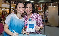 Mauricélia Ramos e Rose Ferreira, servidoras do gabinete da Vice-Reitoria e da Ascom Ufal