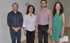 Equipe da Propep com a representante da Fapeal Tatiane Lima (blusa branca) parceira do Pibic