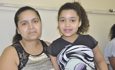 Edivãnia Silva acompanhou a filha, Júlia, paciente do ambulatório infantil